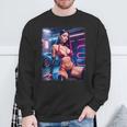セクシーガールグラフィックtシャツ セクシーラティーナビキニモデル&スポーツカー スウェットシャツ 高齢者への贈り物