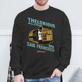 セロニアス・モンク・ジャズ・マーチ サンフランシスコのアローン 長袖tシャツ スウェットシャツ 高齢者への贈り物