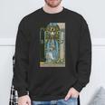 タロットカード The High Priestess ビンテージカード2 長袖tシャツ スウェットシャツ 高齢者への贈り物