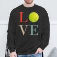 テニス Love バスケ 面白tシャツ おもしろ 服 オリジナル テニス部 おもしろグッズ ネタ メンズ スウェットシャツ 高齢者への贈り物