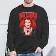 デヴィッド・ボウイ ジギー スターダスト モーションピクチャー カラー スキタ写真 長袖tシャツ スウェットシャツ 高齢者への贈り物