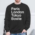 パリ東京ロンドンボウイ ギフトデザイン Bowieouvenir スウェットシャツ 高齢者への贈り物