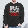 パワーリフティング700kgクラブメンブ Powerlifting 700 Kg Club Member スウェットシャツ 高齢者への贈り物