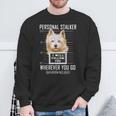パーソナルストーカー犬ノーリッチテリア私はあなたに従います Norwich Terrier Dog スウェットシャツ 高齢者への贈り物