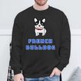 フレンチブルドッグ さん 犬【どうぶつフレンズ】グッズ ゆるくて かわいい イラスト 長袖tシャツ スウェットシャツ 高齢者への贈り物