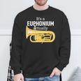 ブラスバンドのユーフォニアム奏者のための面白いユーフォニアムジョーク「 Euphonium Humour 」 スウェットシャツ 高齢者への贈り物