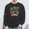 ペルーのナスカ線 ペルー古代地上絵ミステリーアート 長袖tシャツ スウェットシャツ 高齢者への贈り物