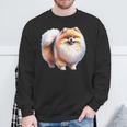 ポメラニアン犬 長袖tシャツ スウェットシャツ 高齢者への贈り物