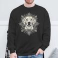 ラブラドールレトリバー 犬 モチーフ ペット 曼荼羅 ラブラドールレトリバー スウェットシャツ 高齢者への贈り物