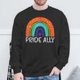 レインボーフラッグ プライド アリー ゲイプライド 月 Lgbtq Ally Lgbt スウェットシャツ 高齢者への贈り物