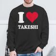 レッドハート I Love Takeshi スウェットシャツ 高齢者への贈り物