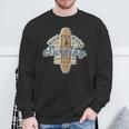 ロングボードサーフボードサーフィンサーファーレトロヴィンテージカリフォルニアusa 長袖tシャツ スウェットシャツ 高齢者への贈り物