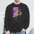 ロードアイランド州の地図 長袖tシャツ スウェットシャツ 高齢者への贈り物