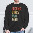 ヴィンテージ 86 誕生日デコレーション メンズ 86歳 1940 86歳の誕生日 スウェットシャツ 高齢者への贈り物