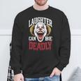 恐ろしいピエロの顔キラーピエロコスチュームホラーバイブ。 長袖tシャツ スウェットシャツ 高齢者への贈り物