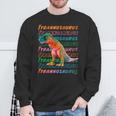 恐竜 Tyrannosaurus ティラノサウルス スウェットシャツ 高齢者への贈り物