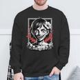 日本のゴス 不気味なエモ Y2k 日本ホラー アニメ 漫画 長袖tシャツ スウェットシャツ 高齢者への贈り物