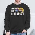 面白い青い舌のキンク I Pull Little Dinosaurs スウェットシャツ 高齢者への贈り物