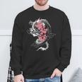 龍 日本の桜文化 長袖tシャツ スウェットシャツ 高齢者への贈り物