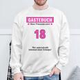 18th Birthday Guest Book Party 18 Years Sweatshirt Gifts for Old Men