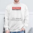 30th Guest Book Birthday Party 30 Years Schnapps Sweatshirt Gifts for Old Men