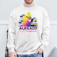 Already Booked Reading Book Lover Literacy Day Bookworm Premium Tri-Blend Sweatshirt Gifts for Old Men