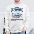 Always Exploring Campfire Ocean Outdoor ビーチライフグラフィック スウェットシャツ 高齢者への贈り物