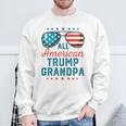 All American Trump Grandpa 4Th Of July Usa Sunglasses Performance Sweatshirt Gifts for Old Men