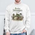 Avoiding Shenanigans Irish St Patricks Day Book Reader Sweatshirt Gifts for Old Men
