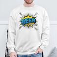 Beer Is My Superpower Comic Book Sweatshirt Gifts for Old Men