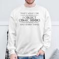 Comic Book I Collect Comic Books And I Know Things Sweatshirt Gifts for Old Men