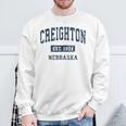 Creighton ネブラスカne ビンテージアスレチックスポーツデザイン スウェットシャツ 高齢者への贈り物