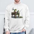 Frog Toad Fishing Vintage Classic Book Frog Sweatshirt Gifts for Old Men