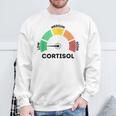 Low Cortisol Levels Meme スウェットシャツ 高齢者への贈り物