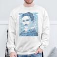 Glitschika s ニコラ・テスライラストtシャツ スウェットシャツ 高齢者への贈り物