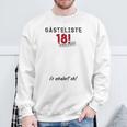 Guest List Finally 18 Guest Book 18th Birthday Boy Girl Sweatshirt Gifts for Old Men