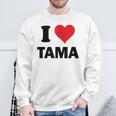 I Heart Tama Japan Love 日本土産 スウェットシャツ 高齢者への贈り物