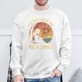 I'd Rather Be Reading Book Lover Vintage Sunset Apparel Premium Tri-Blend Sweatshirt Gifts for Old Men