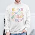 It’s A Good Day To Read A Book Cute Teacher Reading Premium Tri-Blend Sweatshirt Gifts for Old Men