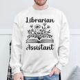 Librarian Assistant Cute Floral Book Reader Graphic Women Sweatshirt Gifts for Old Men Librarian Assistant Cute Floral Book Reader Graphic Women Sweatshirt Gifts for Old Men