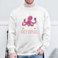 Life Is Better With An Octopus And Reading Books Sweatshirt Gifts for Old Men