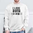 I Love Datacience Analytics アナリストサイエンティスト スウェットシャツ 高齢者への贈り物