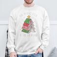 Oh What Fun It Is To Read Book Christmas Tree Premium Tri-Blend Sweatshirt Gifts for Old Men