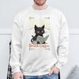 Read Banned Books Drink Coffee Fight Evil Cat Free Speech Sweatshirt Gifts for Old Men