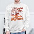 Reading Book Lover Bookish Crying Over Book Boyfriends Sweatshirt Gifts for Old Men