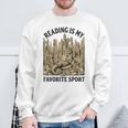 Reading Is My Favorite Sport Dragon Book Lover Bookworm Sweatshirt Gifts for Old Men