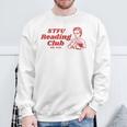 Retro Book Lover Reading Club Quote Sweatshirt Gifts for Old Men