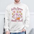 Silly Goose Book Club Reading Girl Sweatshirt Gifts for Old Men
