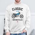 Sr 400 ブルー クラシックバイク モーターサイクリスト オートバイ スウェットシャツ 高齢者への贈り物