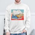 Unpaid Book Critic Book Reader Bookworm Vintage Sweatshirt Gifts for Old Men